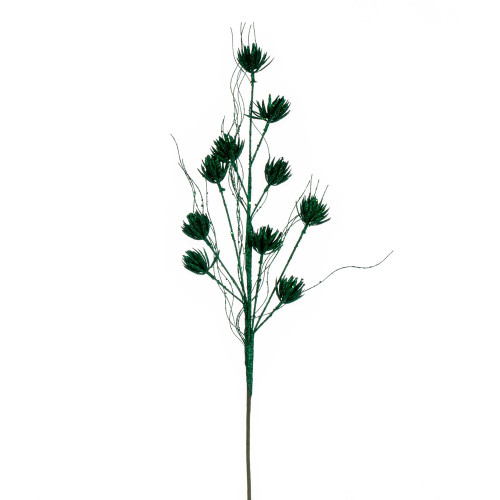 VIC-QG224444 - 30" Seafoam Mini Flower Glitter Spray, 6-Pack - Vickerman