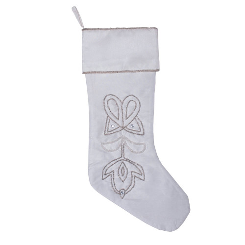 VIC-QTX17021 - 8"x19" Pointed Beaded Stocking - Vickerman