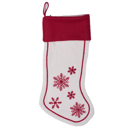 VIC-QTX17602 - 8"x19" Let It Snow Collection Stocking - Vickerman