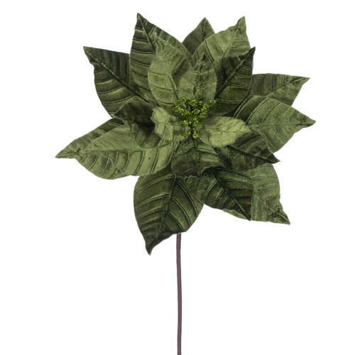 VIC-RG232773 - 21.5" Lime Poinsettia 12" Flower, 6-Pack - Vickerman