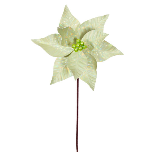 VIC-RG241973 - 20" Lime Iridescent 10" Flower, 3-Pack - Vickerman