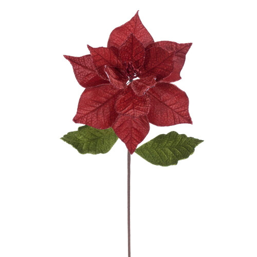 VIC-RG242118 - 20" Burnish Orange Classic 12" Flower, 4-Pack - Vickerman