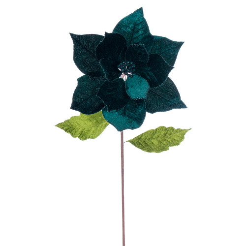VIC-RG242174 - 20" Midnight Green Classic 12" Flower, 4-Pack - Vickerman