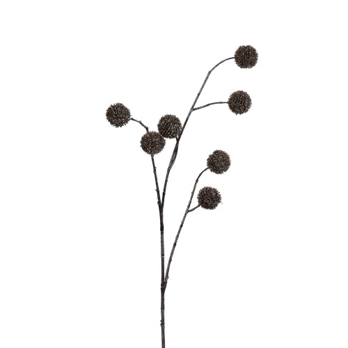 VIC-RN198038 - 32" Champagne Glitter Pom Pom Spray, 2-Pack - Vickerman