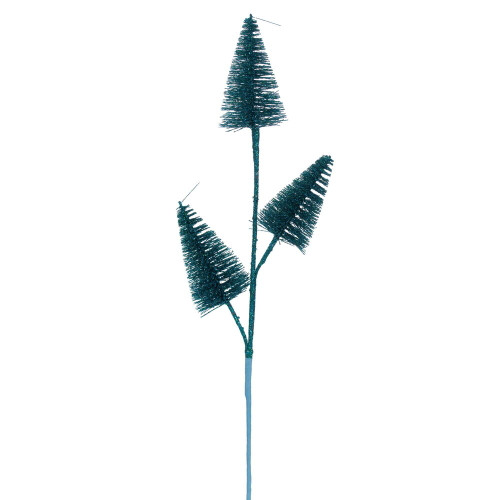 VIC-RX230312 - 20" Turquoise Cone Tree Spray, 6-Pack - Vickerman