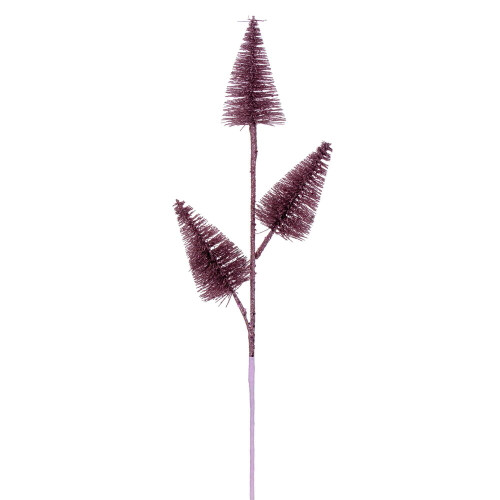 VIC-RX230379 - 20" Pink Glitter Cone Tree Spray, 6-Pack - Vickerman