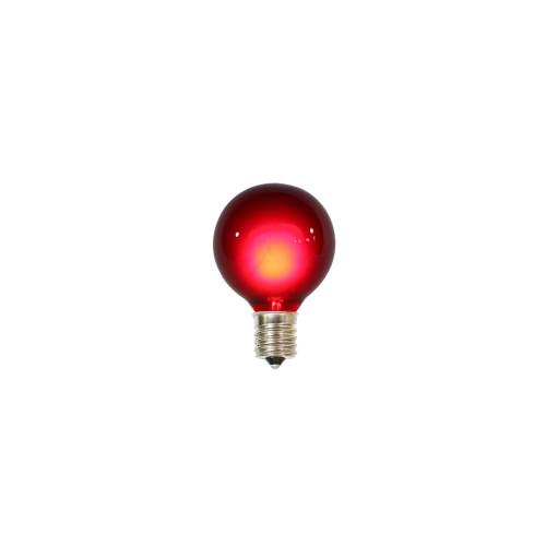 VIC-V401903 - 10 Pack Red G50 Bulbs For E17/c9 Socket - Vickerman