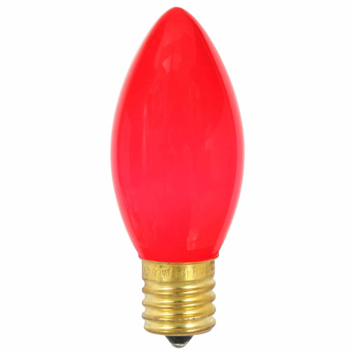VIC-V472153-25 - C9 Ceramic Red 7W 130V Bulb 25Bx - Vickerman