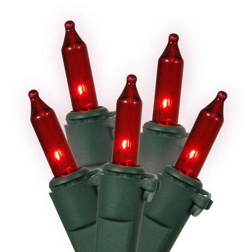 VIC-W4G1003 - 100 Lights Red/Green Wire EC Lock Set 4"Sp 33'L - Vickerman