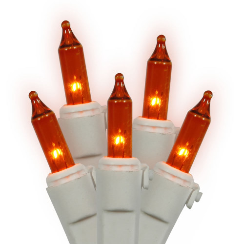VIC-W4W0512 - 50 Lights Amber/Warm White EC Lock Set 4"Sp 16'L - Vickerman