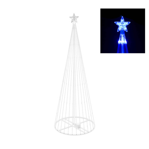 VIC-X146342 - 4' x 24" LED 152 Blue Light Show Tree - Vickerman