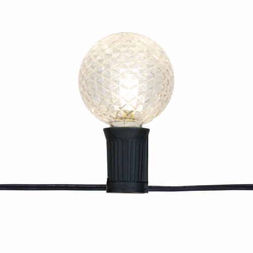 VIC-X174501 - 15 Lights Wm White E17 G50 Facetd Set 16"Sp 20'L - Vickerman