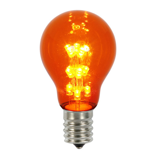 VIC-XA19T18 - A19 LED Amber Transparent Bulb E26 Nickel Base - Vickerman