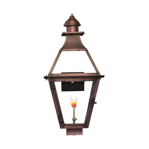 JK-24G - Jackson 24" Gas Copper Wall Lantern - Aged Copper - Primo Lanterns