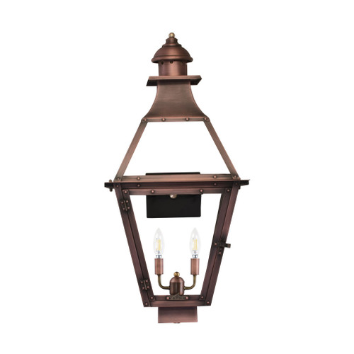 JK-31E - Jackson 31" Electric Copper Wall Lantern - Aged Copper - Primo Lanterns