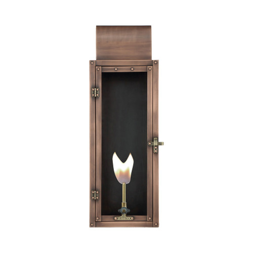 LF-24G - Lafayette 24" Gas Copper Wall Lantern - Aged Copper - Primo Lanterns