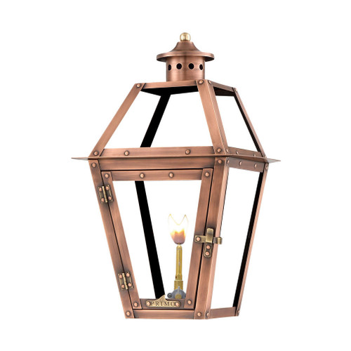 OL-18G - Orleans 18" Gas Copper Wall Lantern - Aged Copper - Primo Lanterns