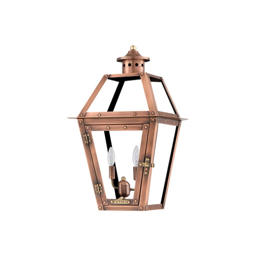 OL-22E - Orleans 22" Electric Copper Wall Lantern - Aged Copper - Primo Lanterns