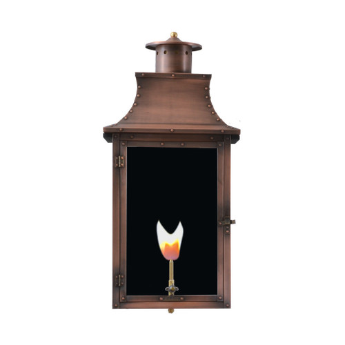 RL-21FG - Royal 21" Flat Gas Copper Wall Lantern - Aged Copper - Primo Lanterns