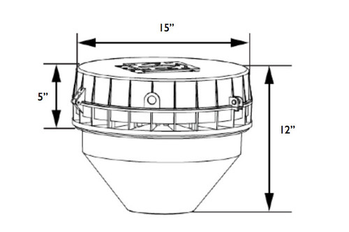 190w LED Canopy Light X (CAX) 625w Equivalent 26586 Lumens