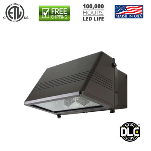 67w LED Wallpack D Light (WPD) 200w Equivalent 4817 Lumens - DLC