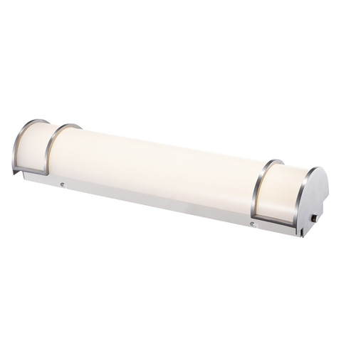 LED Vanity, 23 Watt, 1785 Lumens, 3000 Kelvin, Satin Nickel, High Light Transmission Acrylic, 24.5" x 5.7" x 4.5", Energy Star, 5 Year Warranty, FL2103D-3000K | Sunpark Electronics for 75.4 at Lightingandsupplies.com