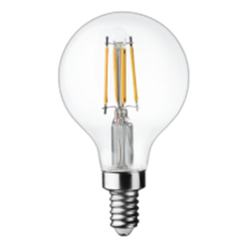 4w LED G16 Filament, 2200K, 40w equal, 325 Lumens, 81 lm/w, 80 CRI, E12 Base, Dimmable, UL Listed, 2 year warranty, FG16D4022KE12C | Quality Light Source for 6.32 at Lightingandsupplies.com