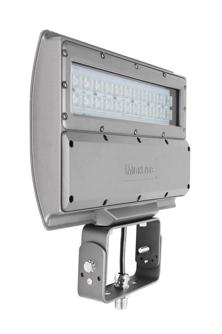 54w LED Flood Light, 150W PSMH Equal, 6638 lumens, 5000 Kelvin, 120-277v, 70 CRI, 122 lm/w, DLC Premium, 10yr Warranty, MP-FL55UW-50STS | Maxlite for 370 at Lightingandsupplies.com