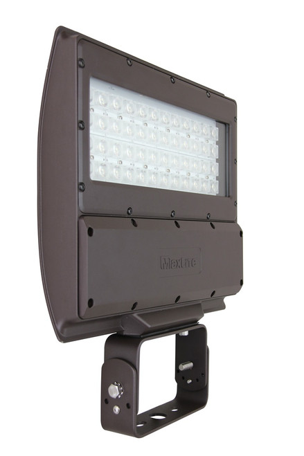 124w LED Flood Light, 400W PSMH Equal, 15034 lumens, 5000 Kelvin, 120-277v, 70 CRI, 121 lm/w, DLC Premium, 10yr Warranty, MP-FL130UW-50BTSMS | Maxlite for 708 at Lightingandsupplies.com