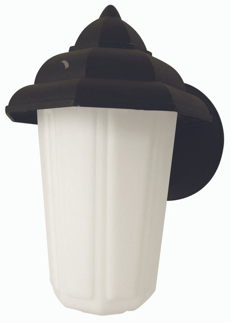 12w LED Wall Mount Lantern, 75W INC Equal, 1153 lumens, 2700 Kelvin, 120v, 80 CRI, 96 lm/w, Energy Star, 5yr Warranty, ML4E121PLBK27 | Maxlite for 32.5 at Lightingandsupplies.com