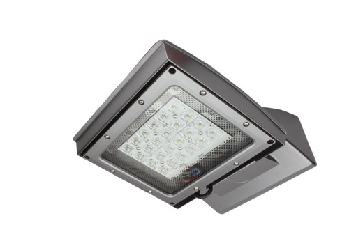 55w LED Wall Pack, 250W MH Equal, 6200 lumens, 4000 Kelvin, 120-277v, 70 CRI, 112.7 lm/w, DLC Premium, 10yr Warranty, MP-SM55UT4-40SPC | Maxlite for 380 at Lightingandsupplies.com