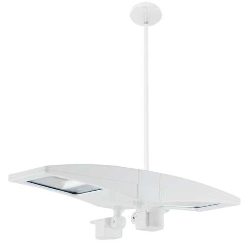 LED Pendant 2 X 10W Warm + 2 Mini Sensors Bilevel Wht, 3000K (Warm), 100000 Hour Life, PLED2X10YMS2W/BL | RAB for 830 at Lightingandsupplies.com