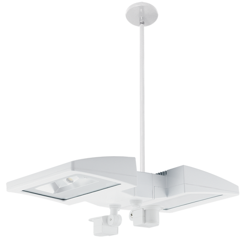 LED Pendant 2 X 26W Warm + 2 Mini Sensors White, 3000K (Warm), 100000 Hour Life, PLED2X26YMS2W | RAB for 1204.68 at Lightingandsupplies.com