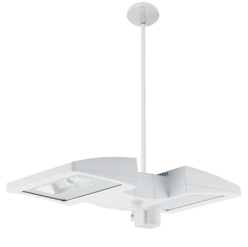 LED Pendant 2 X 26W Warm + Mini Sensors White, 3000K (Warm), 100000 Hour Life, PLED2X26YMSW | RAB for 1126.62 at Lightingandsupplies.com