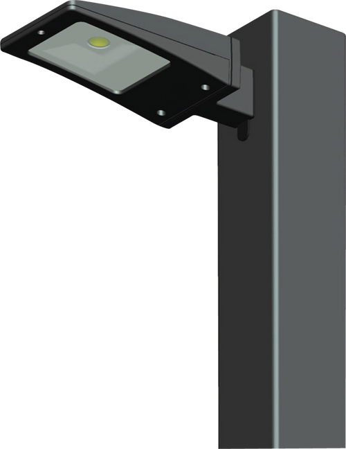 LED Area Light 10W Neutral w/ Sq Pole Mount Adaptor Bronze, 4000K (Neutral), 100000 Hour Life, ALED10N | RAB for 390.28 at Lightingandsupplies.com