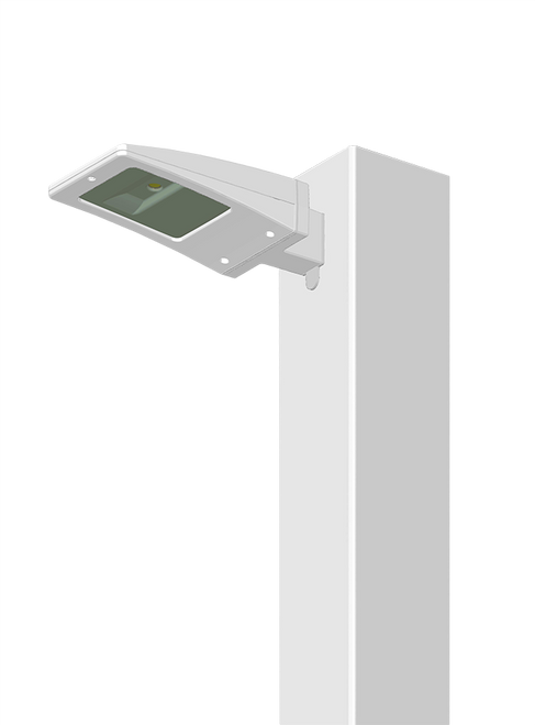 LED Area Light 13W Cool LED w/Square Pole Mount Adaptor Wh, 5000K (Cool), 100000 Hour Life, ALED13W | RAB for 431.92 at Lightingandsupplies.com