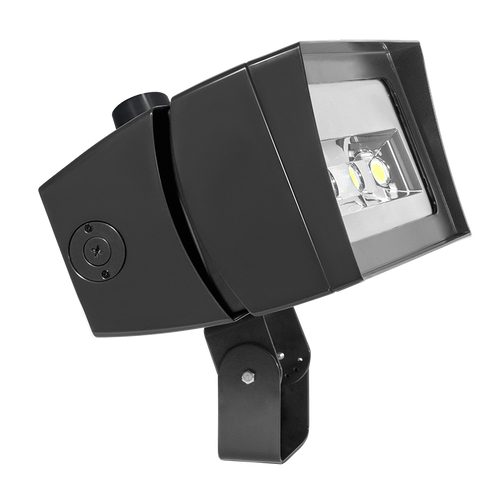 Future Flood 180W 5Hx5V 3K LED 480V Dim 7P Recept Trun Bz