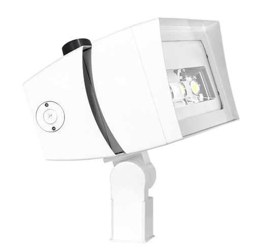 Future Flood 230W 4Hx4V 5K LED 120-277V Dim 7P Recept Sf Wh