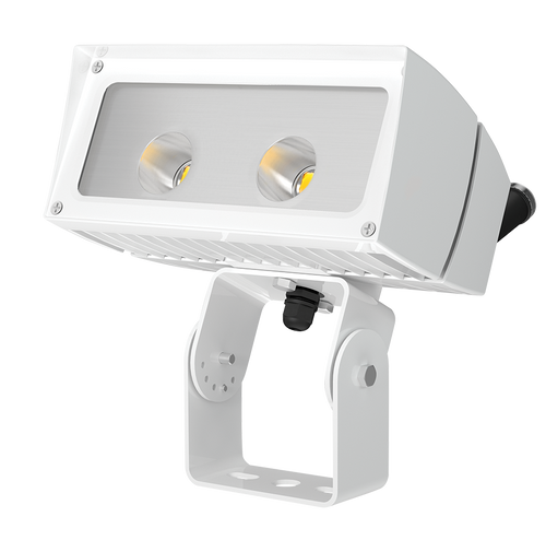 Future Flood 39W 4X4 120V Pcs Cool LED Trunnion On Wh