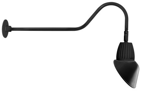 Gooseneck Style2 13W Neutral LED 11 Ac Shade Spot Refl Bk