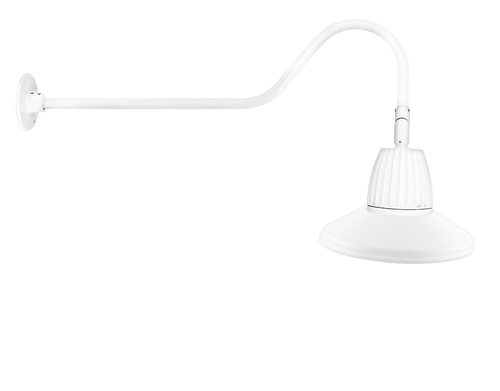 Gooseneck Style2 26W Neutral LED 15 Straight Shade White