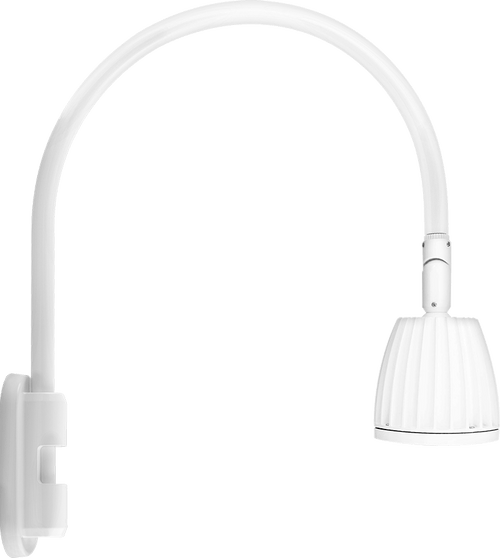 Gooseneck Style5 13W Warm LED No Shade White