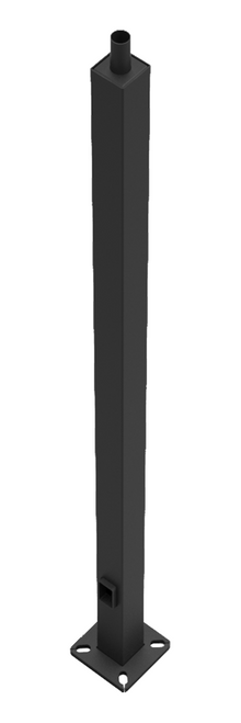 RAB Lighting PS4-07-25WT Pole 4 Square 7 Gauge 25Ft Welded Tenon Square Base, PS4-07-25WT or RAB