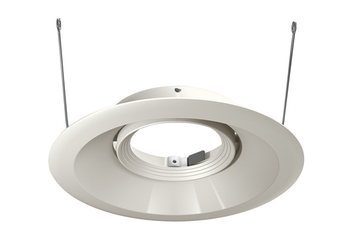 RAB Lighting HATRIM6AR-SA Halite 6 Trim Round Adjustable Satin Nickel, HATRIM6AR-SA or RAB