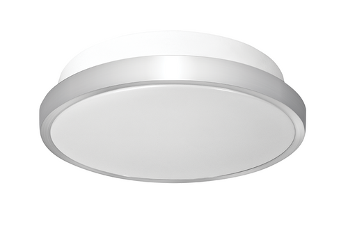 RAB Lighting SK8XL10RDY Skeet Xl 8In 10W LED 3K 120V Triac Dim w/ Rd Deco Ring Wh, 3000K Warm, 50000 Hour Life, SK8XL10RDY or RAB