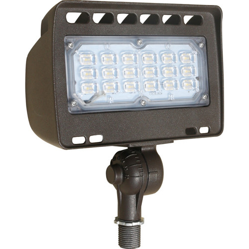 EiKO FLJ-3C-30K-K-U LED Floodlight Mini 30W-3200Lm, 3000K, Bronze, 120-277Vac, Knuckle Mount, FLJ-3C-30K-K-U or EiKO