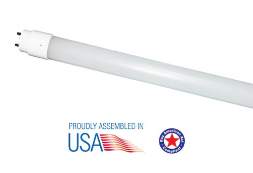 Patriot LED PT-T8PILT2-8W-PP-3500K 8W Plug and Play LED tube UL type A 2 ft, 3500K, 1300 lm, AC100-347V, greater80 CRI, Internal Driver, PT-T8PILT2-8W-PP or Patriot LED