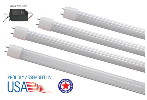 Patriot LED PT-T8OLT2-10W LED tube-5000K 10W LED tube with external Driver UL type C 2 ft, 5000K, 1300 lm, AC100-277V, greater80 CRI, External Driver, PT-T8OLT2-10W LED tube or Patriot LED