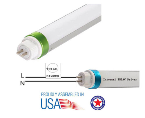 Patriot LED PT-DGA00-415LT-G5-H-U-5000K 15W T5 LED Tube UL Type B 4FTFrosted, 5000K, 2550 lm, greater80 CRI, Internal Driver, PT-DGA00-415LT-G5-H-U or Patriot LED