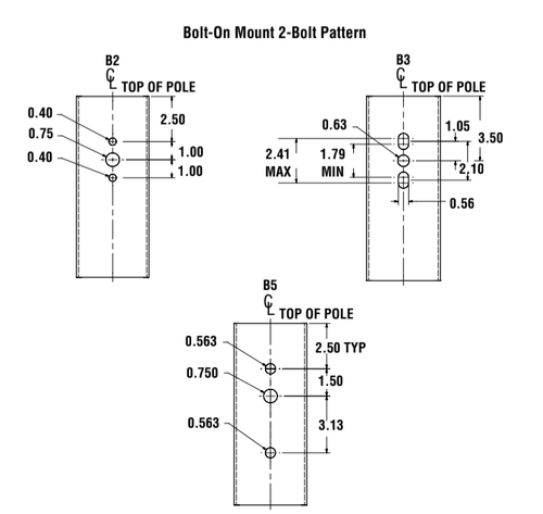 Paint Black 4-RP-B5-S10G12-S-BRZ ABKIT-4RP-STL-PL3/4X30-11BC KIT-BCVR-4SRBC-BRZ PAINT BLACK 12 Pole Height, 4 Diameter Round Straight Pole, 5 Traditional Drilling Pattern, 10 Ga Steel, Single/Parallel Mounting Configuration, Bronze, With Base Cover Kit or 4-RP-B5-S10G12-S-BRZ or Lsi Lighting